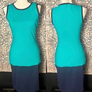 Cynthia Rowley color block form fitting dress